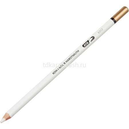 Ластик-карандаш затачиваемый белый, дерево 6312