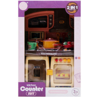 Игровой набор "Кухня 2в1" 29х19х9см пластик (звук) LT158562
