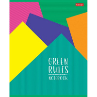 Тетрадь А5 96л линия "Green Rules" на скобе 5 дизайнов 96Т5В2/075386