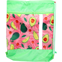 Сумка для сменной обуви "Элит. Авокадо и листья" 36x46см 1 отделение с карманом СДС-711