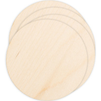 Заготовка для декорирования Набор подставок под горячее Круг 10,5см фанера 3мм 050013