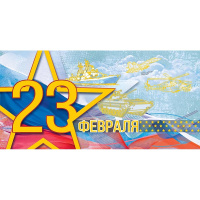 Конверт для денег "23 Февраля" 167х83мм 0318.072