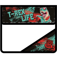 Папка на липучке А5 230х190х50мм "T-REX" 2 отделения, с клапаном, пластик ПМ-А5-36