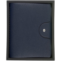 Ежедневник недатированный А5 "Torino" 272стр., темно-синий, искусственная кожа, на кнопке 3-685/03