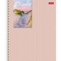 Тетрадь А5 96л клетка "Прикосновение к природе" на спирали, многоцветный срез, перфорация на отрыв 4