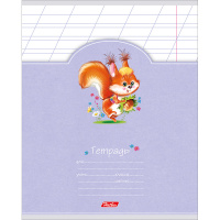 Тетрадь А5 12л косая линия "Лохматики" на скобе  5 дизайнов 12Т5В6/046976