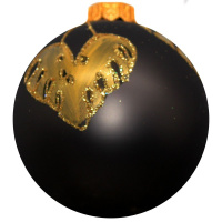 Шар 80мм "Резные листочки 1" в подарочной упаковке КУ-80-224265/1