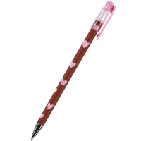 Ручка шариковая "HappyWrite. Шоколадные сердца" 0,5мм синяя 20-0215/15