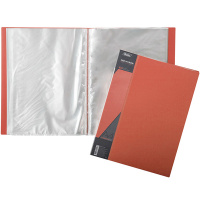 Папка 100 вкладышей "Standard" А4 пластик 0,80мм красная 100AV4_00115/039807