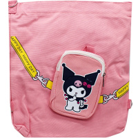 Сумка "Happy day" 37х32см 1 отделение, 1 карман, текстиль, коралловая BX23176