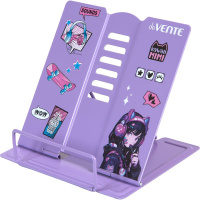 Подставка для книг металлическая "Kawaii Mimi" 15,4х15,2см сиреневая, в пакете 8063512