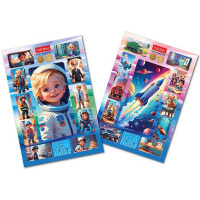 Пазлы 38 эл. "2 В 1. Для мальчиков. Кем быть?" 20х30см в рамке ИнПР_33008/089553