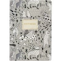 Тетрадь А5 40л клетка "Средневековье" прошитый блок матовая ламинация 7-40-125