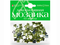 Мозаика декор. 8*8мм 100шт желтый акрил 2-334/06