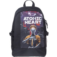 Рюкзак "Atomic Heart" 44х32х15см, 480гр, 1 отделение, 3 кармана, черный 085264