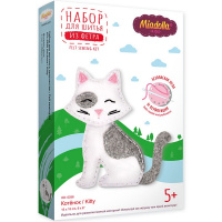 Набор для шитья "Котенок" (мулине, фетр, синтепон, игла, выкройка) KD-0256