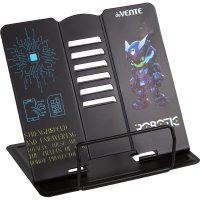 Подставка для книг металлическая "Robotic" 20х19см черная, в пакете 8063505