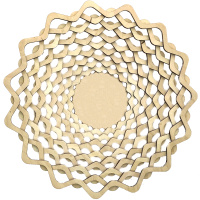 Заготовка для декорирования "Тарелка Волна" d-24см фанера 3мм 070018