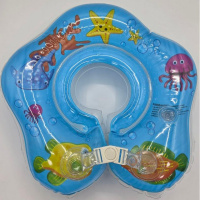 Надувной круг "Морские жители" 39х39х15см голубой 1814