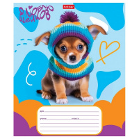 Тетрадь А5 12л клетка "Мы-пёсики!" на скобе 5 дизайнов 12Т5В1/089268