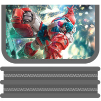 Пенал "Робот" 19x10,5х5см, прямоугольный, двухстворчатый ПО-09