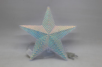 Верхушка на елку Звезда 21см, разноцветные огни, пластик Y10664-24