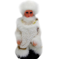 Снегурочка 30см в золотой шубе (звук) Y8488-19/DM-77