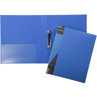 Папка на 2-х кольцах "Standard" А4 40мм пластик 0,70мм, синяя 24AB4_00109/038478