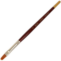 Кисть синтетика овальная № 8 (7мм) короткая ручка 2177708