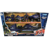 Набор машин "Полиция" пластик 50х10,5х28см 9 предметов 2004972/ABC22-42