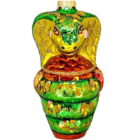 Ёлочное украшение "Змея - кобра" h-11см в подарочной упаковке ФУ-780/1