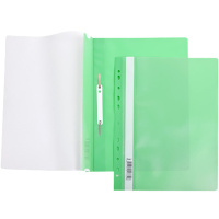 Папка-скоросшиватель А4 с перфорацией зеленая AS4_00204/040019