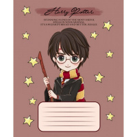 Тетрадь А5 12л клетка "Гарри Поттер" на скобе 5 дизайнов 12Т5В1/067382