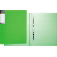 Папка с боковым пружинным скоросшивателем "Diamond Neon" А4 зеленая AH4_02034/035345