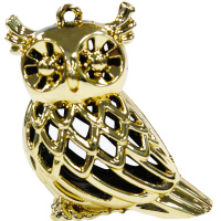 Ёлочное украшение "Сова" 9см золото Y8287-19