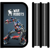 Пенал "Боевой робот" 19x12х5см, прямоугольный, двухстворчатый, с откидной планкой ПО-05