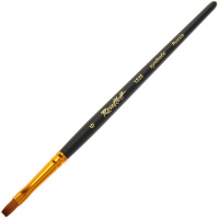 Кисть синтетика под колонок плоская №6 короткая ручка 1S25-6