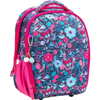 Ранец "Butterfly" 38х35х19см, 800гр, 2 отделения, 2 кармана, с брелком 338-82/9