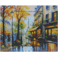 Алмазная мозаика 20х25см "Осенний город" полная выкладка ZH5755