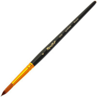 Кисть синтетика под колонок круглая №6 короткая ручка 1S15-6