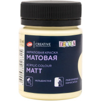 Краска акриловая 50мл лимонный щербет матовая Декола 14328269