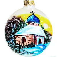 Шар 85мм "Храм 4" в подарочной упаковке КУ-80-193109