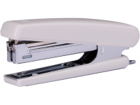 Степлер №10 15л глубина 65мм, со встроенным антистеплером, пластик серый E0221