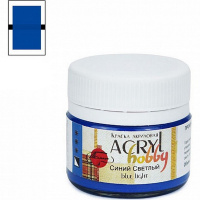 Краска акриловая 20мл "Акрил-Хобби" синяя светлая 03030510