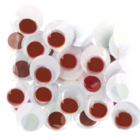 Декоративные элементы глазки подвижные д.15мм, 50шт красные Y4332-16 Декоративные элементы глазки подвижные д.15мм, 50шт красные Y4332-16