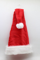 Колпак Деда Мороза красный с мехом 30х70см Y10022-24