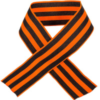 Лента черно-оранжевая 0,35х40см с термо обработкой края ЛГ3,5-250