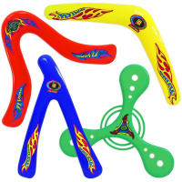 Набор бумерангов 30см 4шт 4 формы, пластик Y6357-17