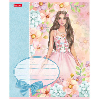 Тетрадь А5 12л клетка "Грёзы принцесс" на скобе, 5 дизайнов 12Т5В1/062624