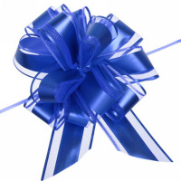 Бант - шар 5см диаметр 13см Матовый синий Y7015-18